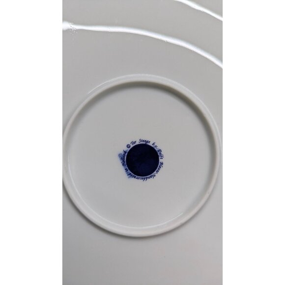 Ter Steege Delft Blauw Holland White Serving Tray Blue Floral Design - Picture 10 of 11